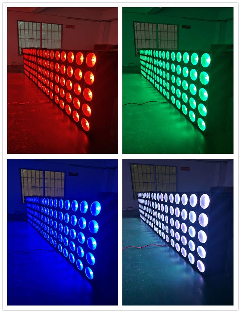 Dotz Matrix LED Lights - 55 LED Matrix Wash Light Kit (4 Pack) for Home, Stage, and Event Lighting | Perfect for Parties, DJ Shows, and Nightclubs