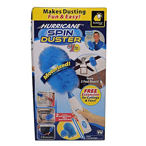 Hurricane Spin Duster - 360° Rotating Microfiber Cleaning Tool for Dusting, Polishing & Car Detailing | Perfect for Home, Office & Vehicle Cleaning