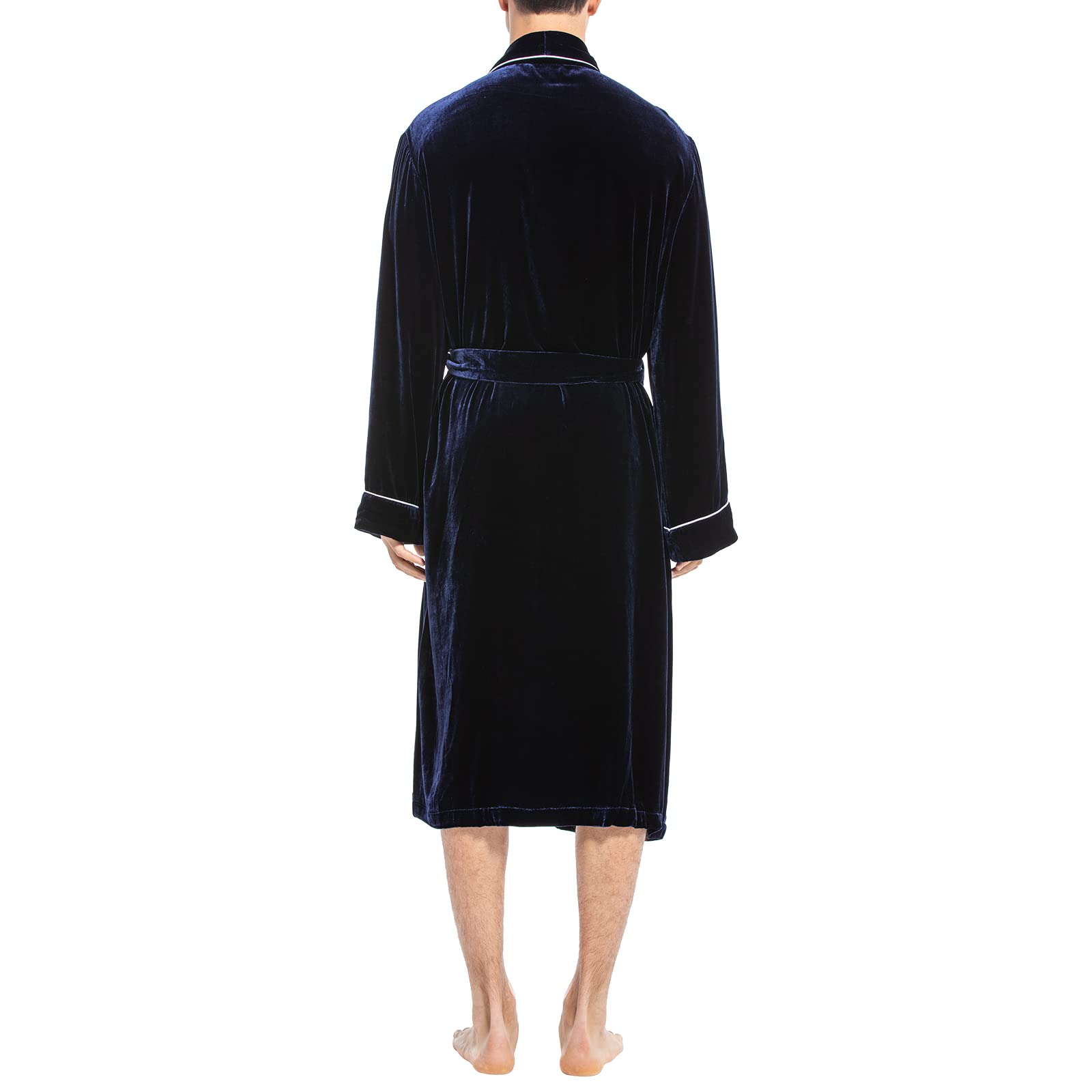 Luxury Men's Silk Velvet Robe - Soft Bathrobe & Nightgown for Winter & Autumn | Cozy Loungewear for Home, Spa & Relaxation