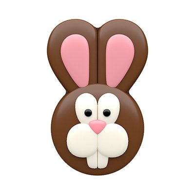Easter Bunny Sandwich Cookie Chocolate Candy Mold - Silicone Baking Mold for DIY Easter Treats, Holiday Desserts, and Party Favors