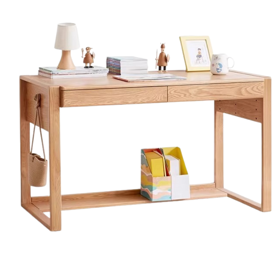51.1x23.6x29.5 inch / 130x60x75 сm / natural wood color / oak desk