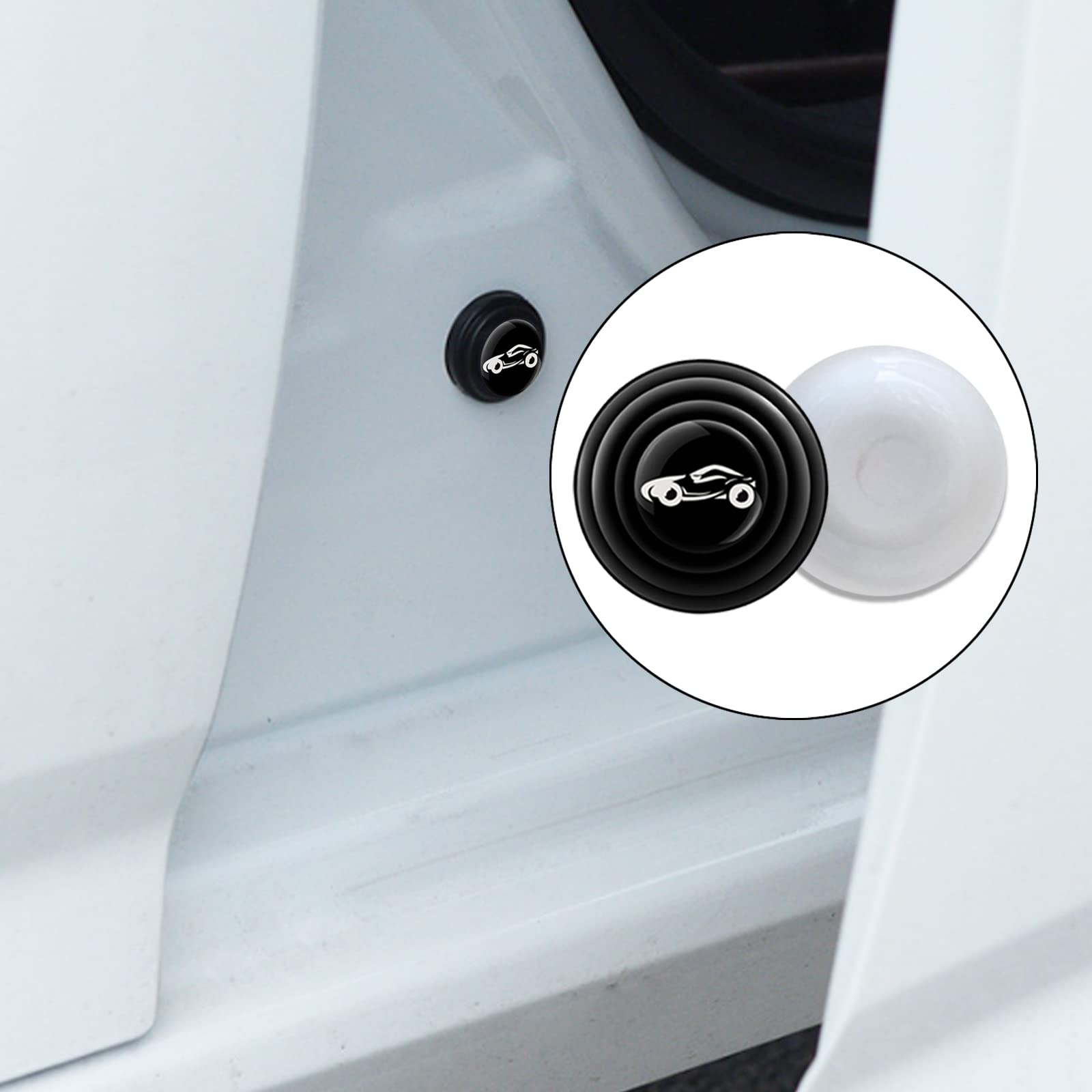 40 PCS Universal Car Door Shock Absorber Stickers - PVC Door Edge Protectors for Vehicle Side Impact Protection | Prevent Scratches & Dents in Parking Lots, Garages & Tight Spaces