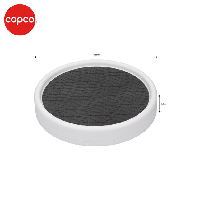 Copco Non-Slip 22.5cm Rotating Turntable - Perfect for Kitchen Organization, Spice Rack, and Lazy Susan Storage Solutions