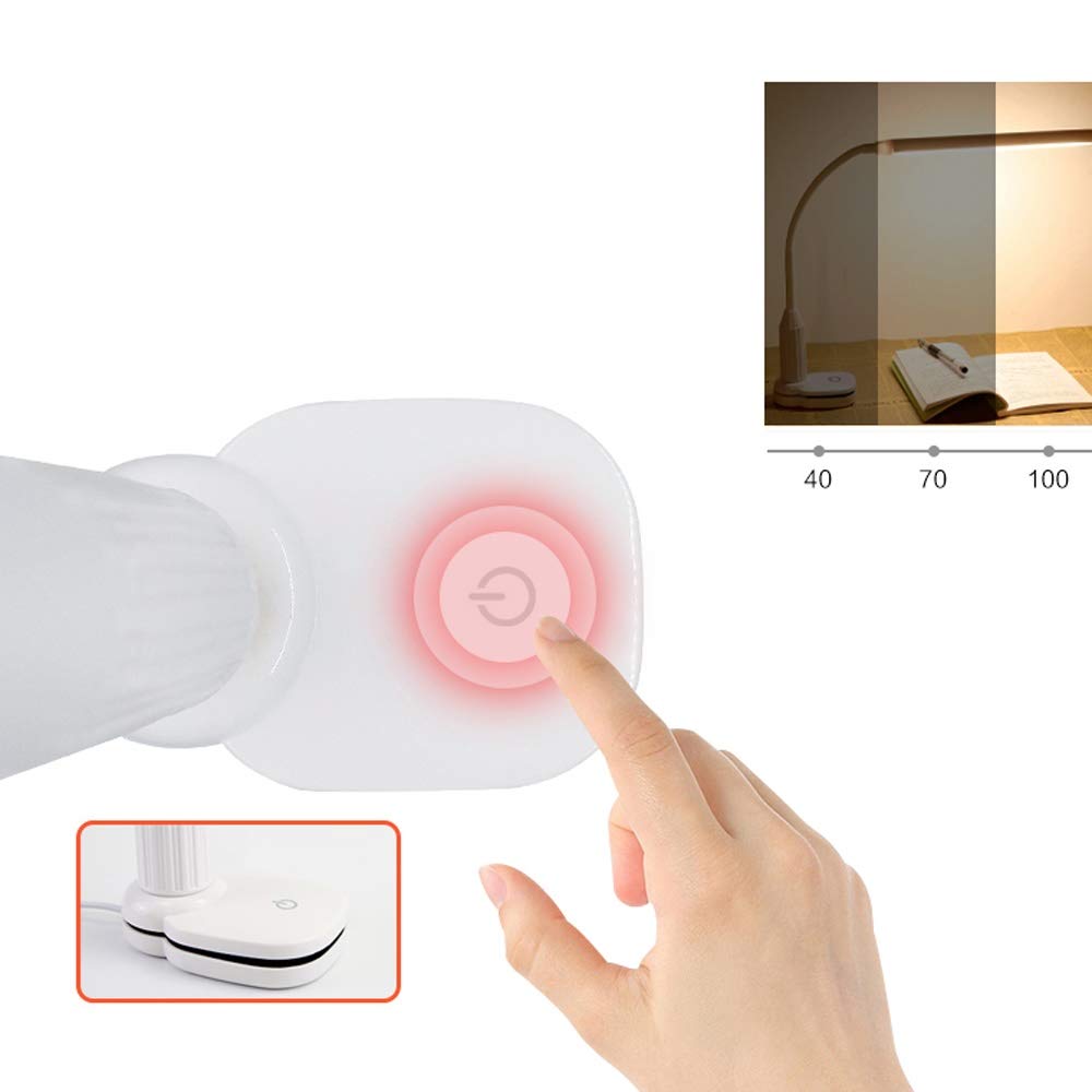 Modern Eye Protection LED Desk Lamp - Dimmable, Rechargeable, Rotating Study Light for Kids & Adults | Energy Saving Reading Lamp for Bedroom, Office & Study Room | Perfect for Homework, Night Reading & Workspace Lighting