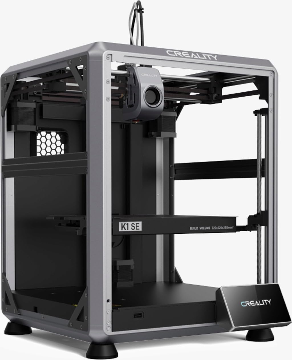 Creality K1 SE 3D Printer 2024 - 600mm/s High-Speed Printing, Auto Leveling, Direct Extruder, Quick-Swap Tri-Metal Nozzle | Ideal for Home DIY, Prototyping & Educational Projects