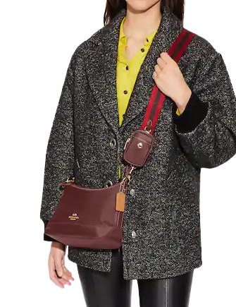 Coach Ellis Shoulder Bag for Women - Genuine Leather Crossbody Purse with Adjustable Strap - Perfect for Work, Travel & Everyday Use