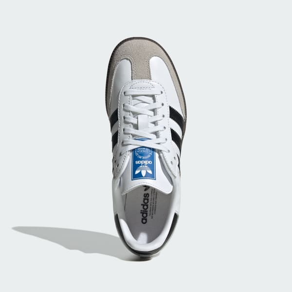 Adidas Kid's Samba OG Sneakers - Cloud White / Core Black / Gum - Classic Comfortable Athletic Shoes for Boys & Girls - Perfect for School, Sports & Casual Wear