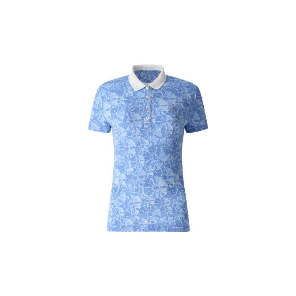 APSIK Lightweight Sunblock Printed Polo Shirt for Men - UPF 50+ UV Protection, Quick-Dry & Breathable - Perfect for Golf, Tennis, Beach & Outdoor Activities (Final Sale)