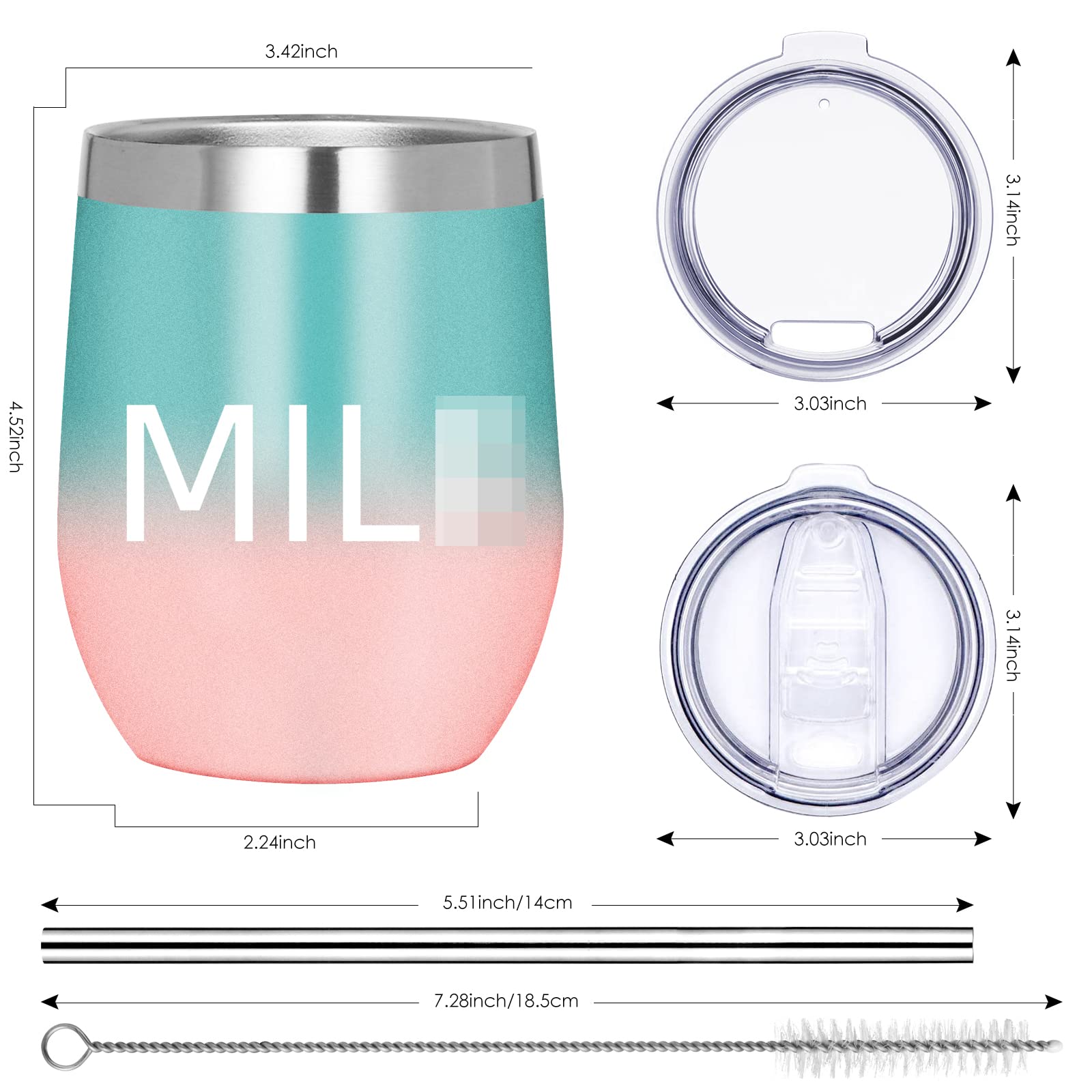 New Mom Gifts for Women - Funny & Unique Push Presents for First Time Moms, Pregnancy & Mother’s Day - 12oz Insulated Stainless Steel Travel Mug - Perfect for Coffee, Tea, or On-the-Go Hydration