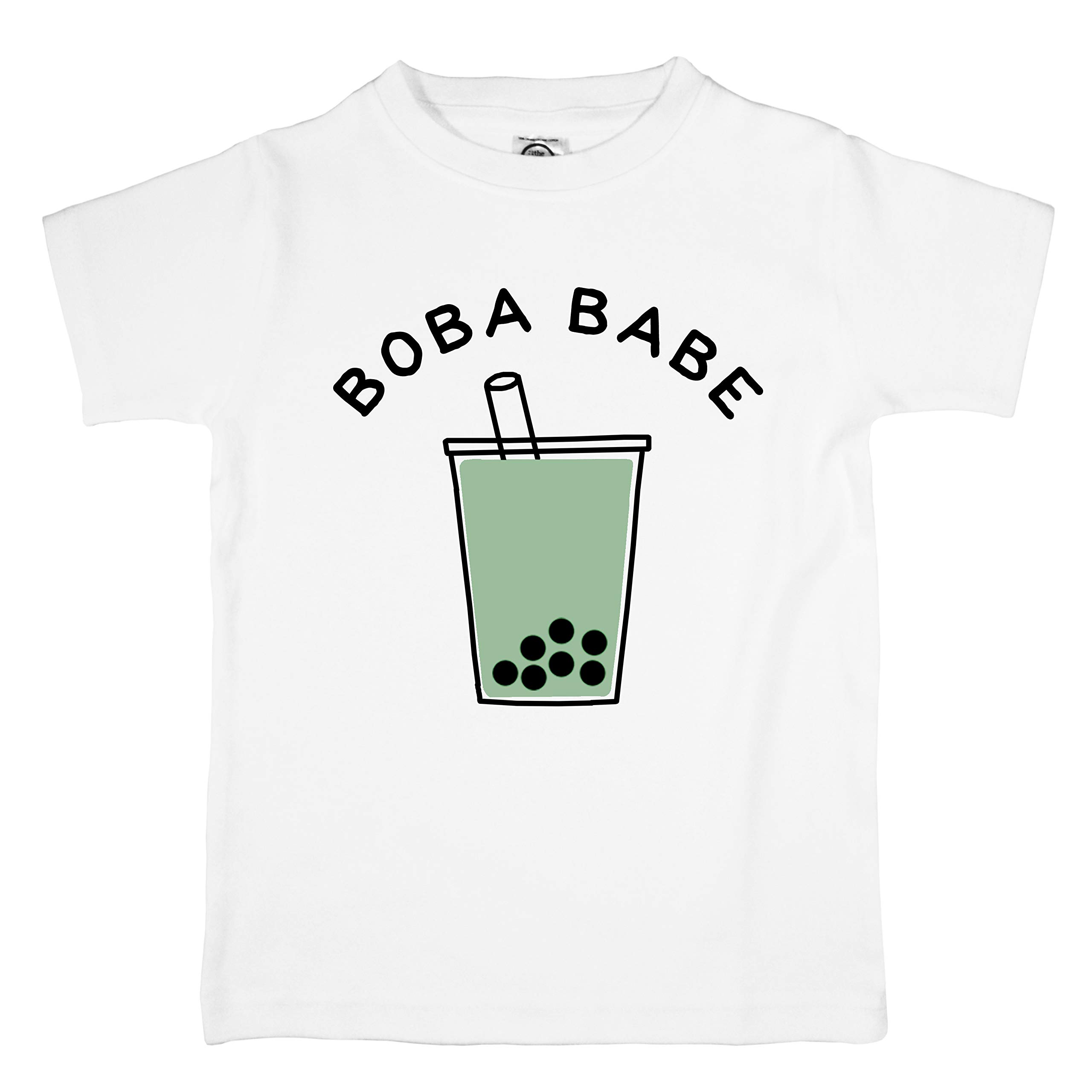 Cute Organic Boba Tea T-Shirt for Girls & Toddlers - Play & Party Wear