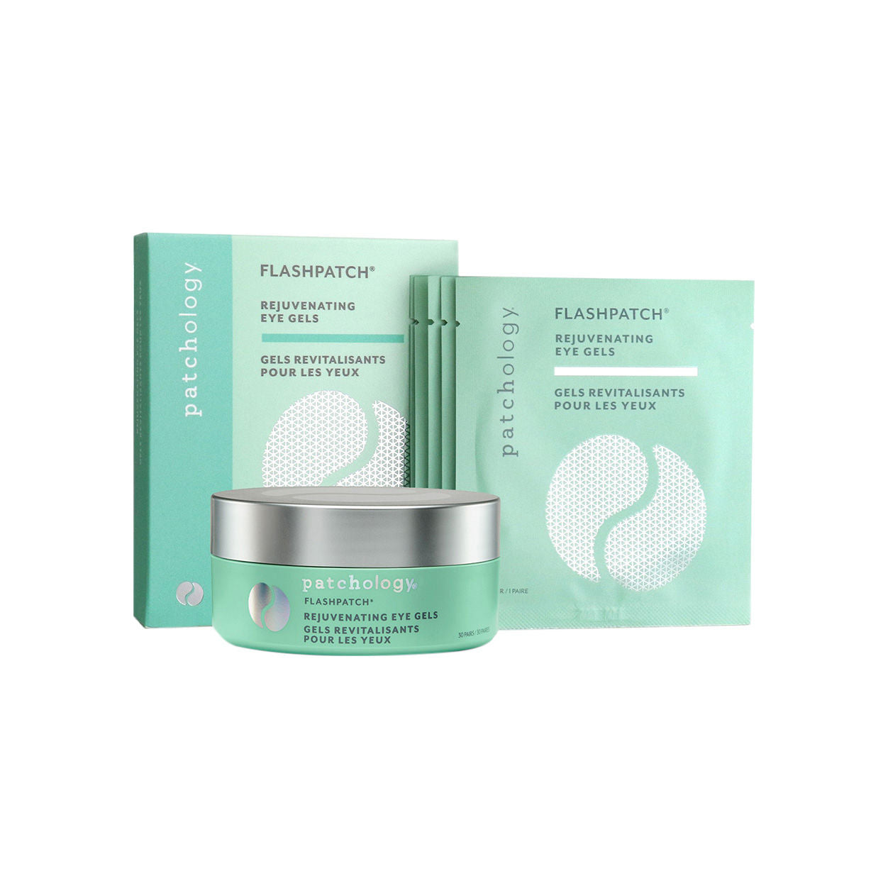 Flashpatch Rejuvenating Eye Gels - Dark Circle & Puffiness Reducing Eye Patches for Brightening & Hydrating Under Eyes | Perfect for Morning Routine, Travel & Post-Workout Recovery