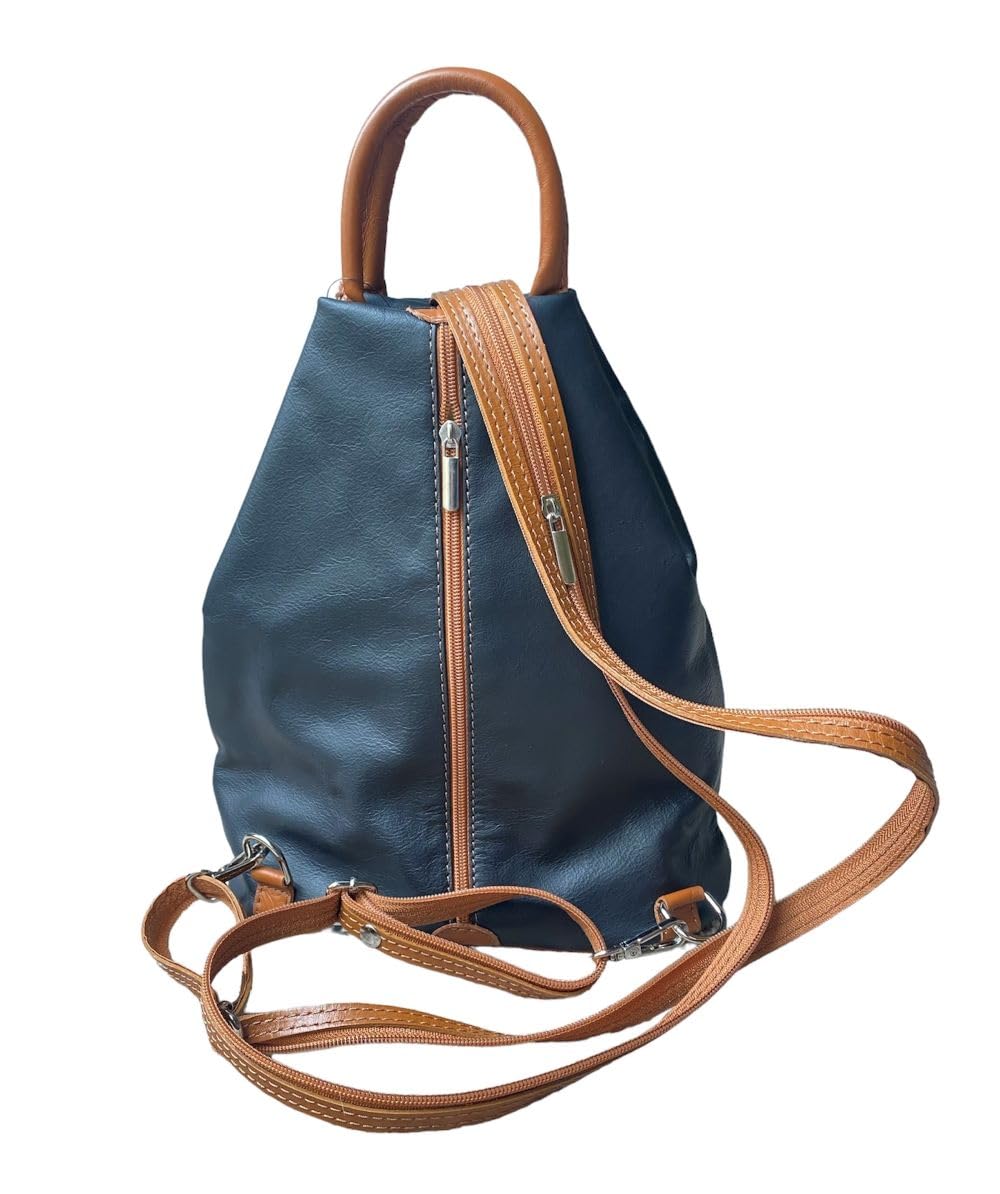 Stylish Convertible Leather Backpack Purse for Women - Durable & Versatile Crossbody Bag for Travel, Work & Daily Use