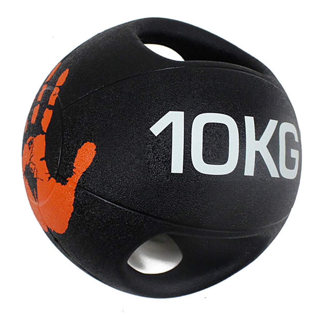 Zzmop Professional 3KG-10KG Double Handle Grip Medicine Ball - Heavy Duty Weighted Exercise Equipment for Strength Training, MMA, Boxing, CrossFit & Home Gym Workouts - Perfect for Athletes & Fitness Enthusiasts