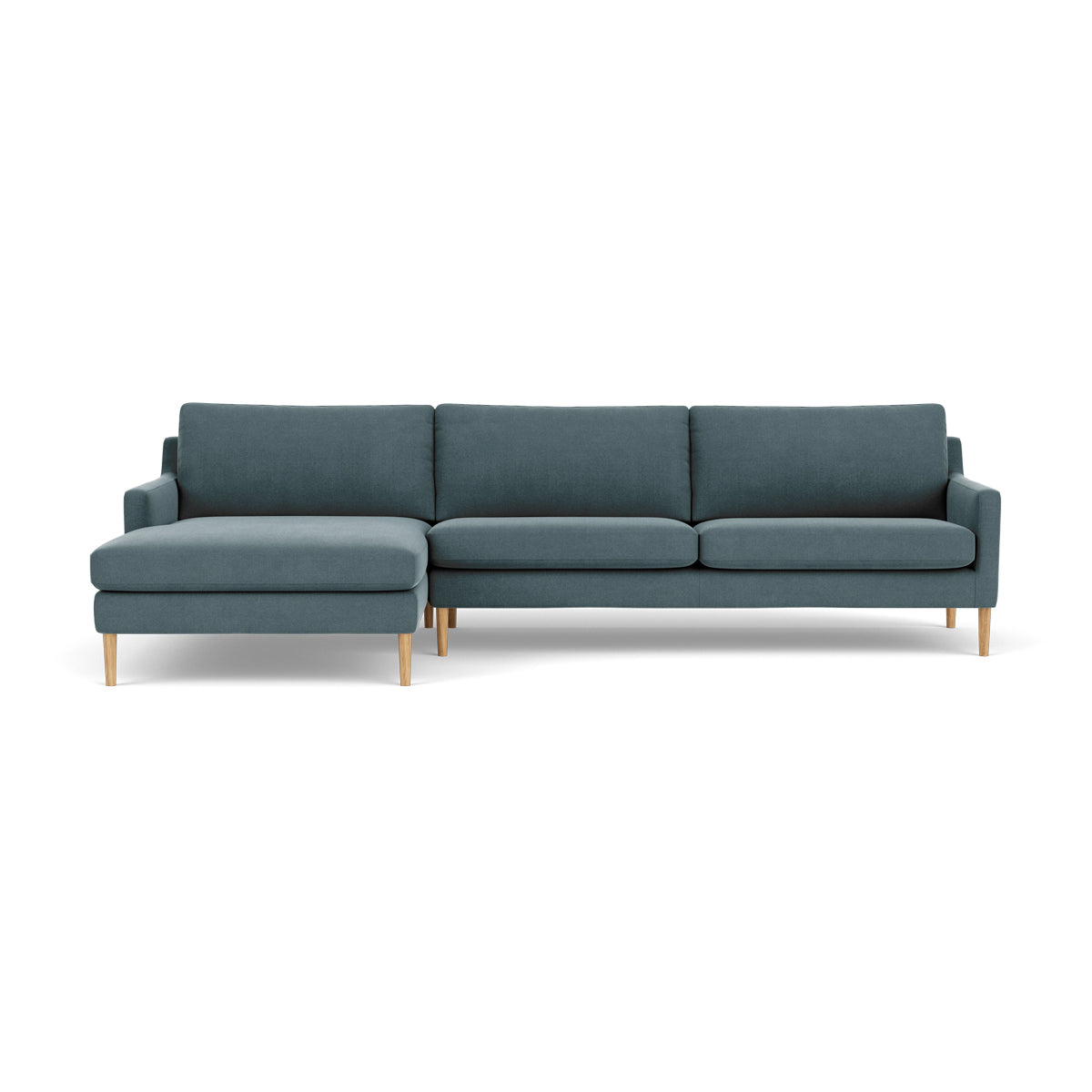 Astha Fabric Left Chaise Sofa - Modern L-Shaped Sectional Couch with Reversible Design for Living Room, Lounge & Home Theater Comfort