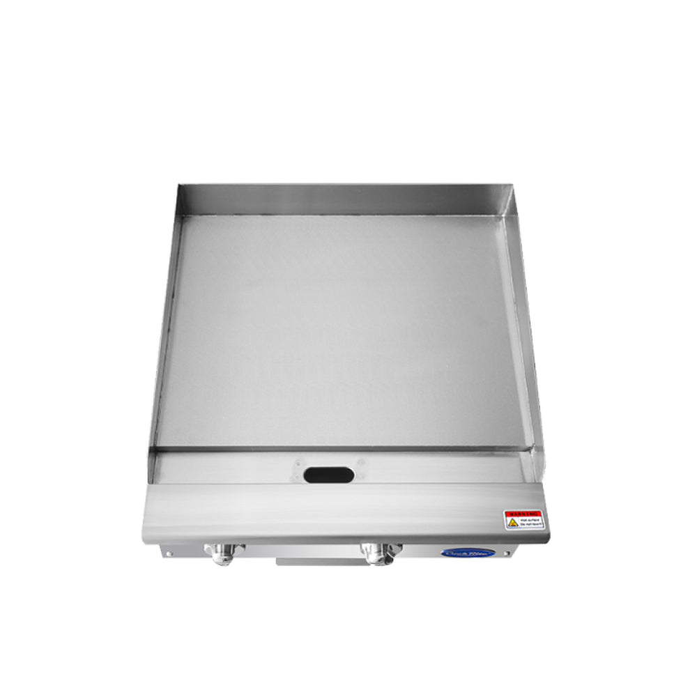 Atosa ATMG 24 Heavy Duty Commercial Gas Griddle - 24 Inch, 60,000 BTU, Manual Control - Perfect for Restaurants, Food Trucks, and Catering Businesses