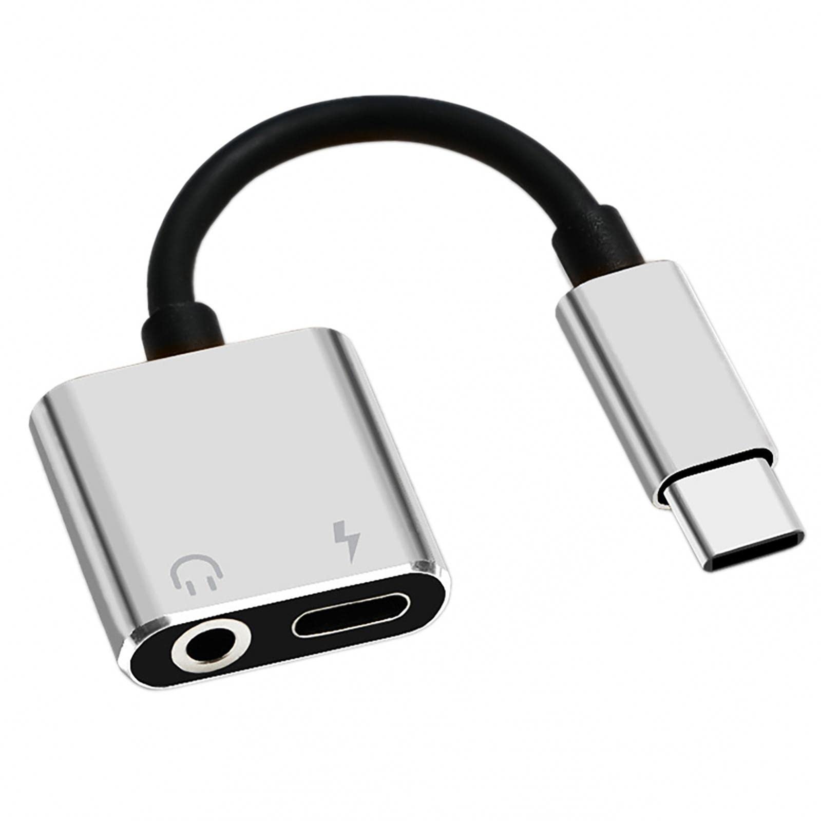 Mllkcao 2-in-1 Type C to 3.5mm Audio Adapter with Charging Port - USB C Headphone Jack Converter for iPhone 15/Samsung/Android - Perfect for Gaming, Music & Hands-Free Calling While Charging