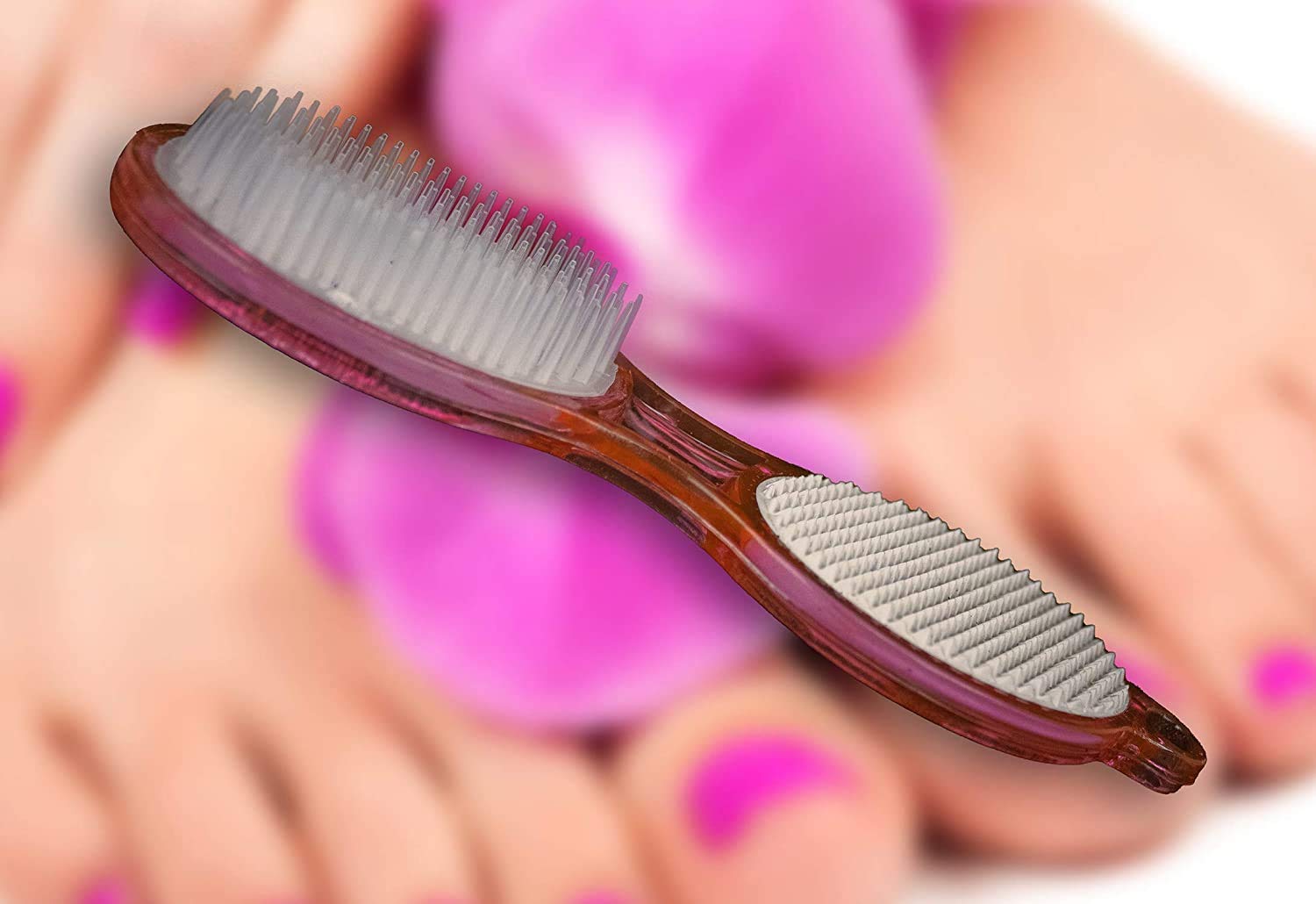 Premium GLAN Dead Skin Remover & Callus Exfoliator - 2 Pack Pedicure Brush Set for Men & Women (Multicolor) - Perfect for At-Home Foot Care & Salon Pedicures