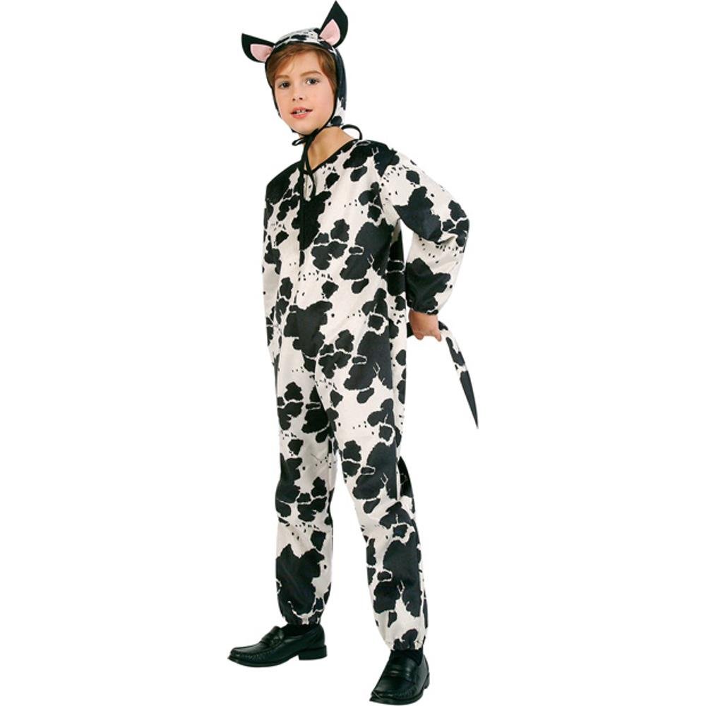 Kids Farm Animal Cow Costume - Soft & Comfortable Halloween Dress Up Outfit for Boys & Girls - Perfect for Halloween, Dress-Up Parties & Farm-Themed Events
