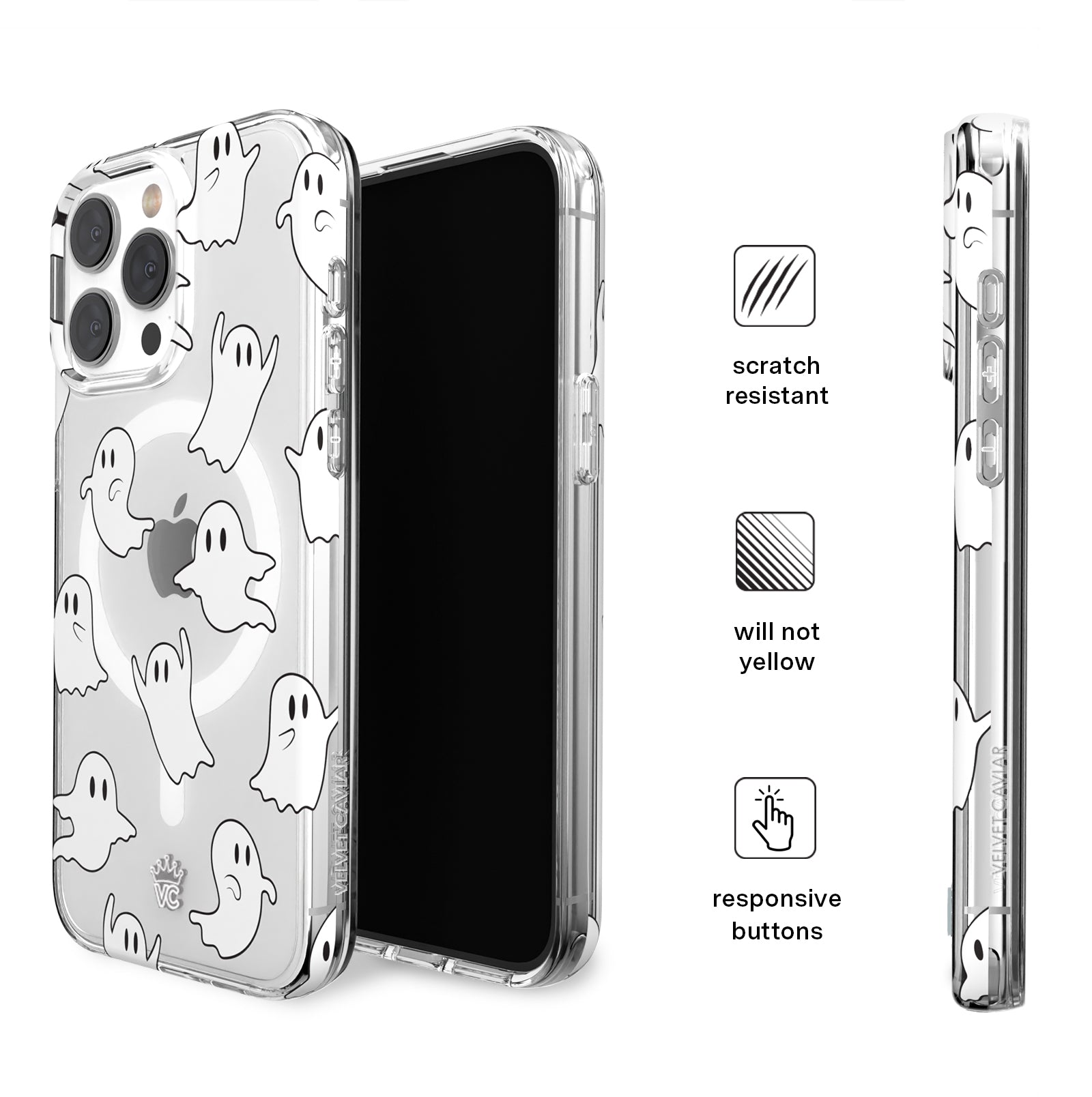 Ghosted Clear iPhone Case - Ultra Slim Protective Cover for iPhone [Model] | Shatterproof & Scratch-Resistant | Perfect for Everyday Use & Travel