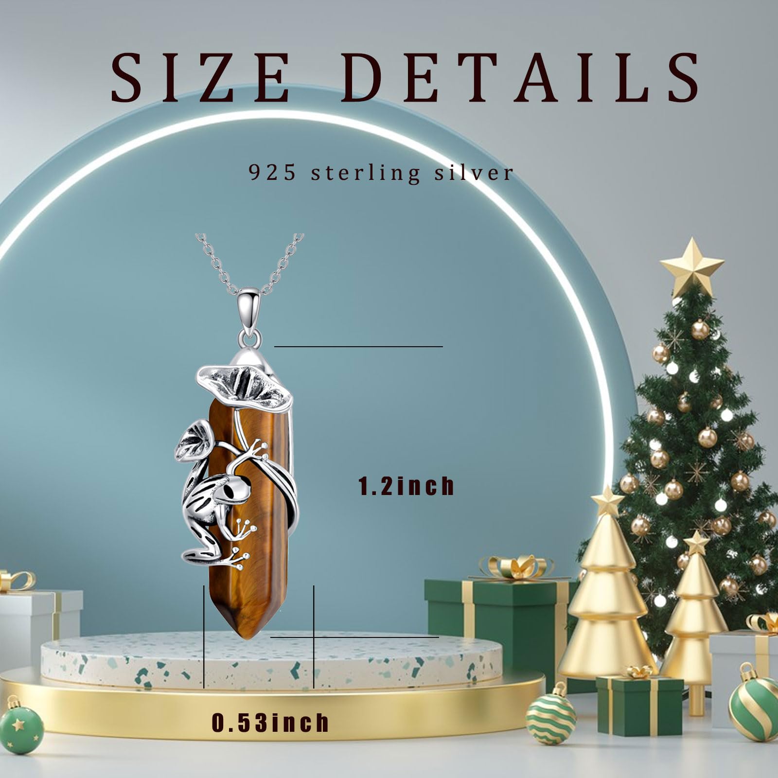 925 Sterling Silver Frog Necklace with Birthstone Quartz Pendant - Elegant Jewelry Gift for Women, Mom, and Nature Lovers | Perfect for Birthdays, Anniversaries, and Everyday Wear