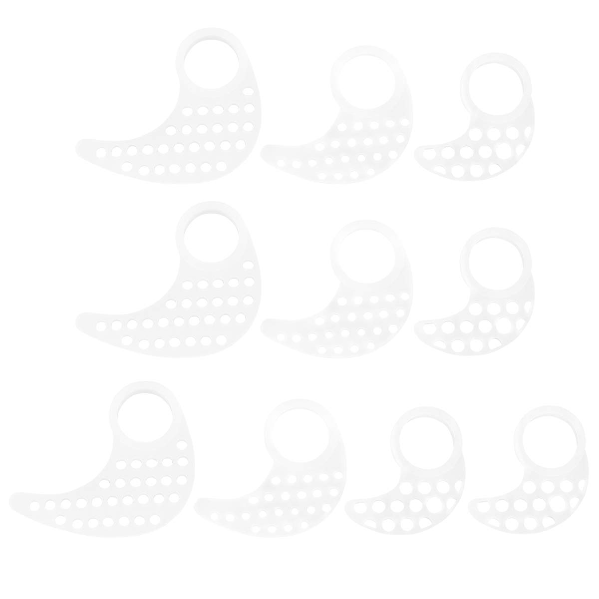 IFUNDOM 10pcs Soft Silicone Earhook Covers for Wireless Earbuds - Comfortable Headphone Accessories for Men & Women (White, S/M/L) - Perfect for Sports, Fitness & Electronic Device Protection