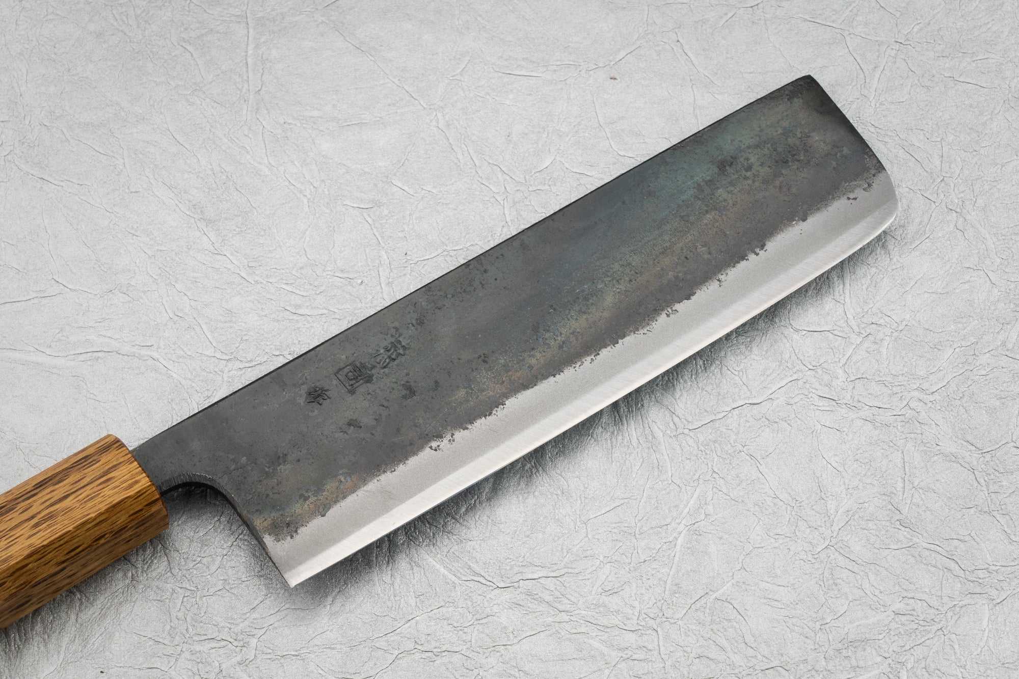 Premium Tosa Tsukasa Shiroichi Kurouchi Nakiri Knife 165mm - Japanese High Carbon Steel Chef Knife for Slicing, Dicing & Vegetable Prep - Perfect for Home Cooks & Professional Kitchens