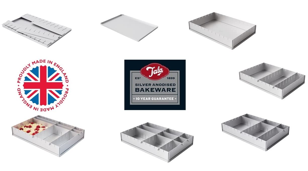 Tala 10A21462 Anodized Aluminum Baking Tray - Premium Cake Pan for Baking, Roasting & Serving | Perfect for Cakes, Brownies, Lasagna & More
