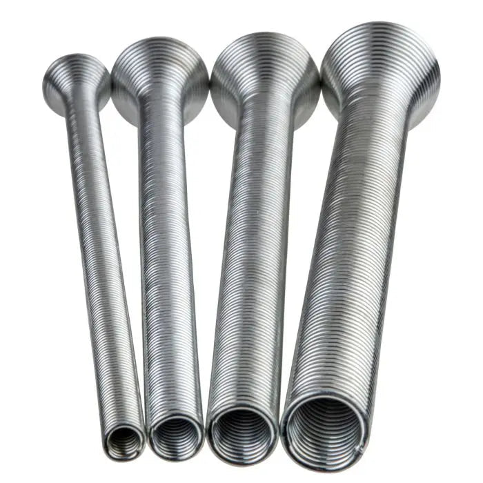 4 Piece Spring Tube Bender Set - 3 Pack | Heavy Duty Metal Pipe Bending Tools for Plumbing, HVAC & Automotive Repair | Perfect for DIY Projects & Professional Use