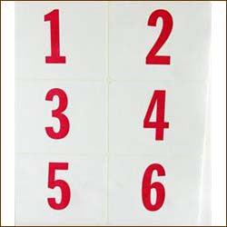 Jumbo Number Labels 3 x 4 Inches (250 Pack) - Self-Adhesive Large Number Stickers for Organizing, Inventory, Storage & Classroom Use