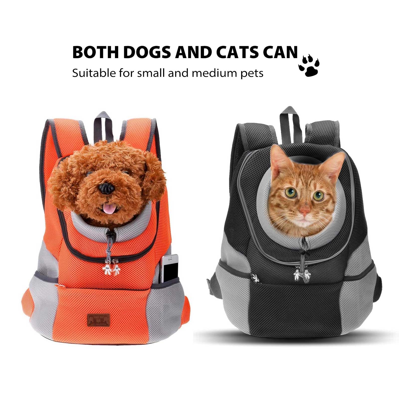 Dog Backpack Carrier for Small Dogs & Cats - Breathable Pet Travel Backpack with Safety Leash | Perfect for Hiking, Air Travel & Outdoor Adventures