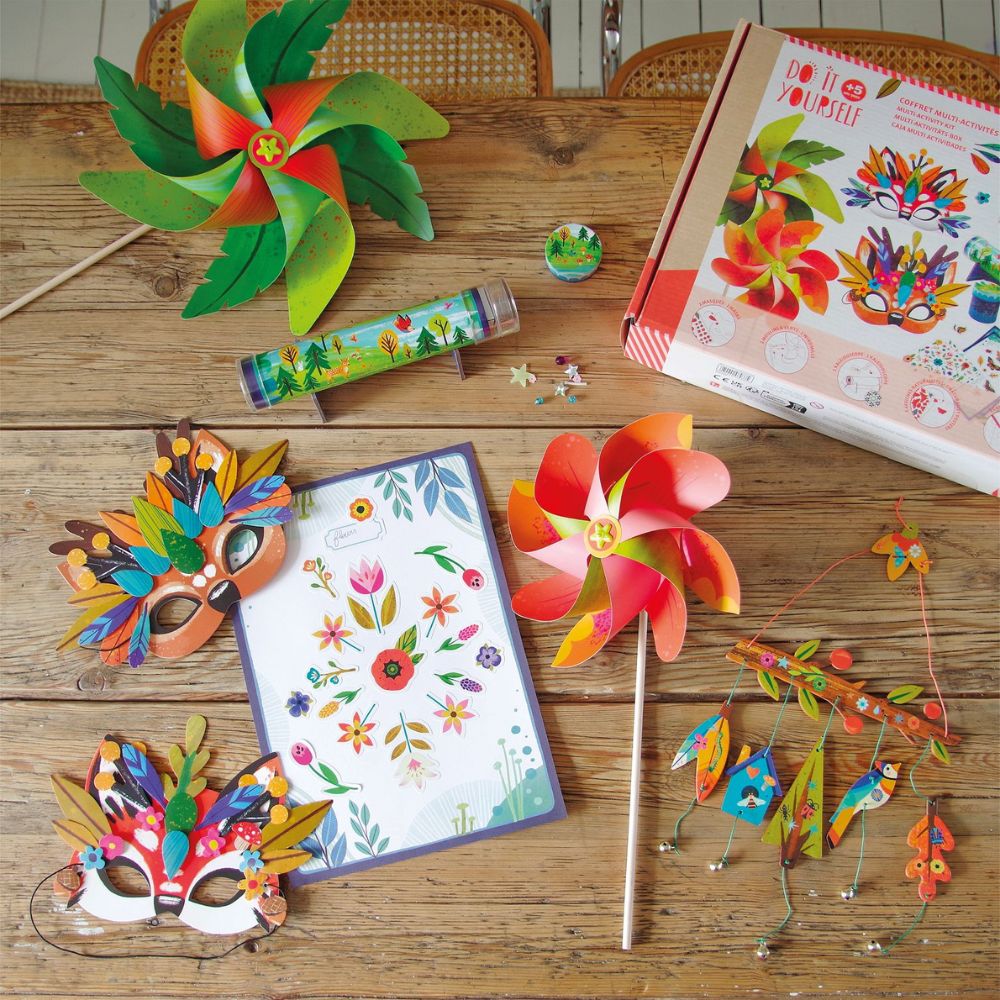 DIY Nature Craft Kit for Kids - Djeco Multi-Activity Art Set with Creative Projects for Home & Classroom Fun
