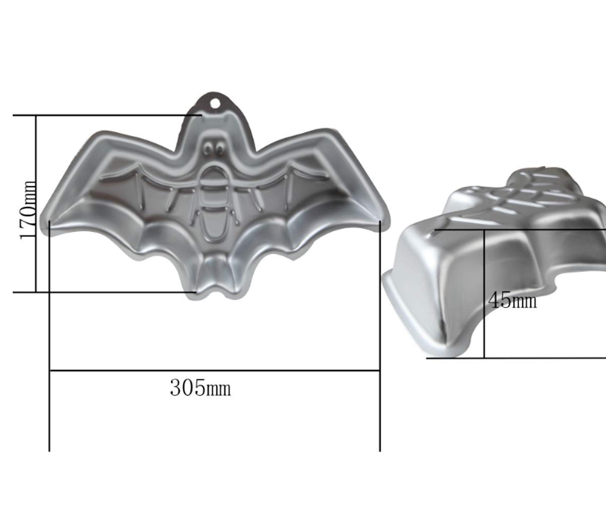3D Cartoon Bat Cake Pan - Nonstick Aluminum Alloy Birthday Baking Mold for Halloween, Kids Parties & Themed Cakes | Durable Baking Tool for Cupcakes, Desserts & DIY Treats