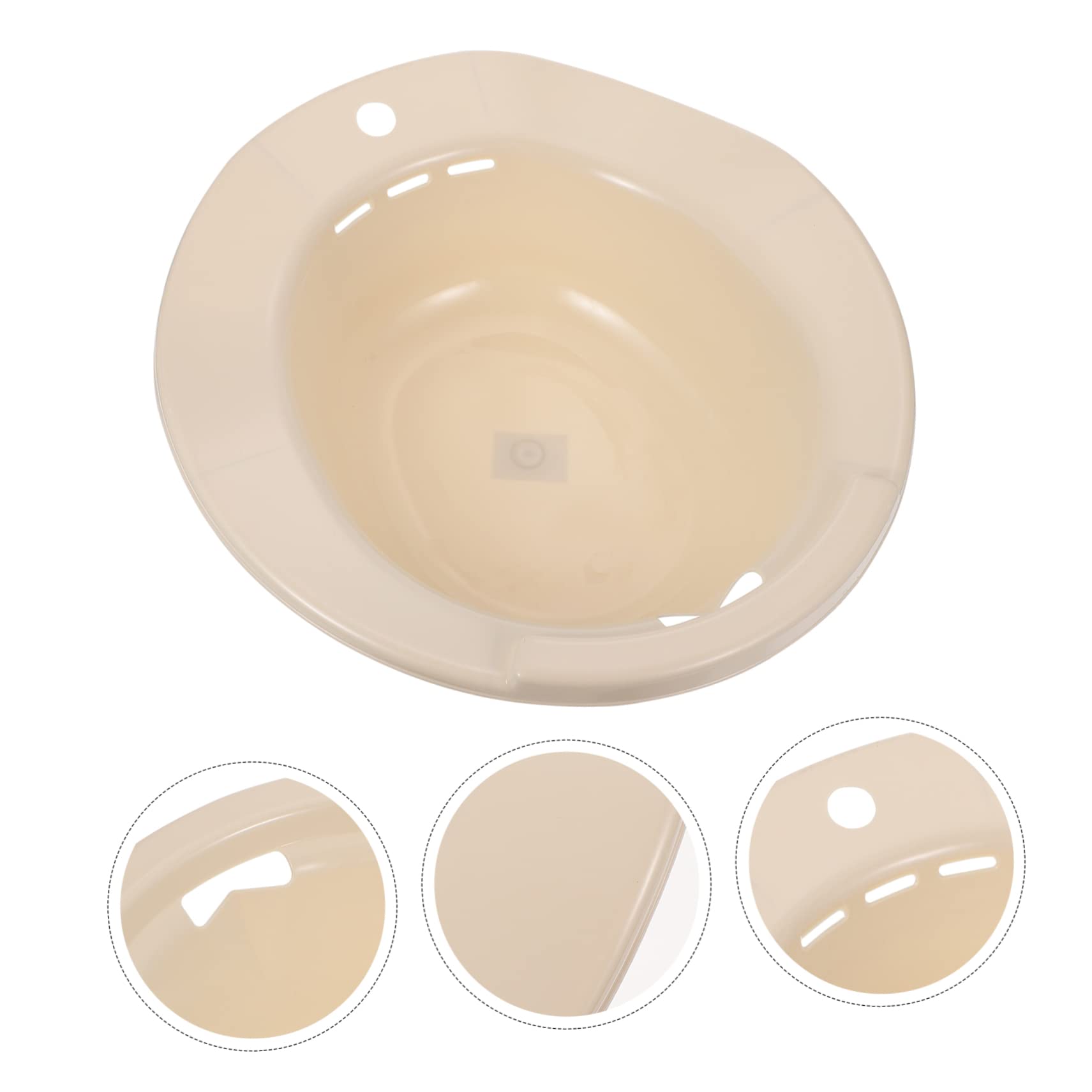 GLEAVI Postpartum Sitz Bath Basin for Toilet Seat - Comfortable & Sturdy Perineal Care Wash Bowl - Easy Install for Postpartum Recovery, Hemorrhoid Relief & Feminine Hygiene