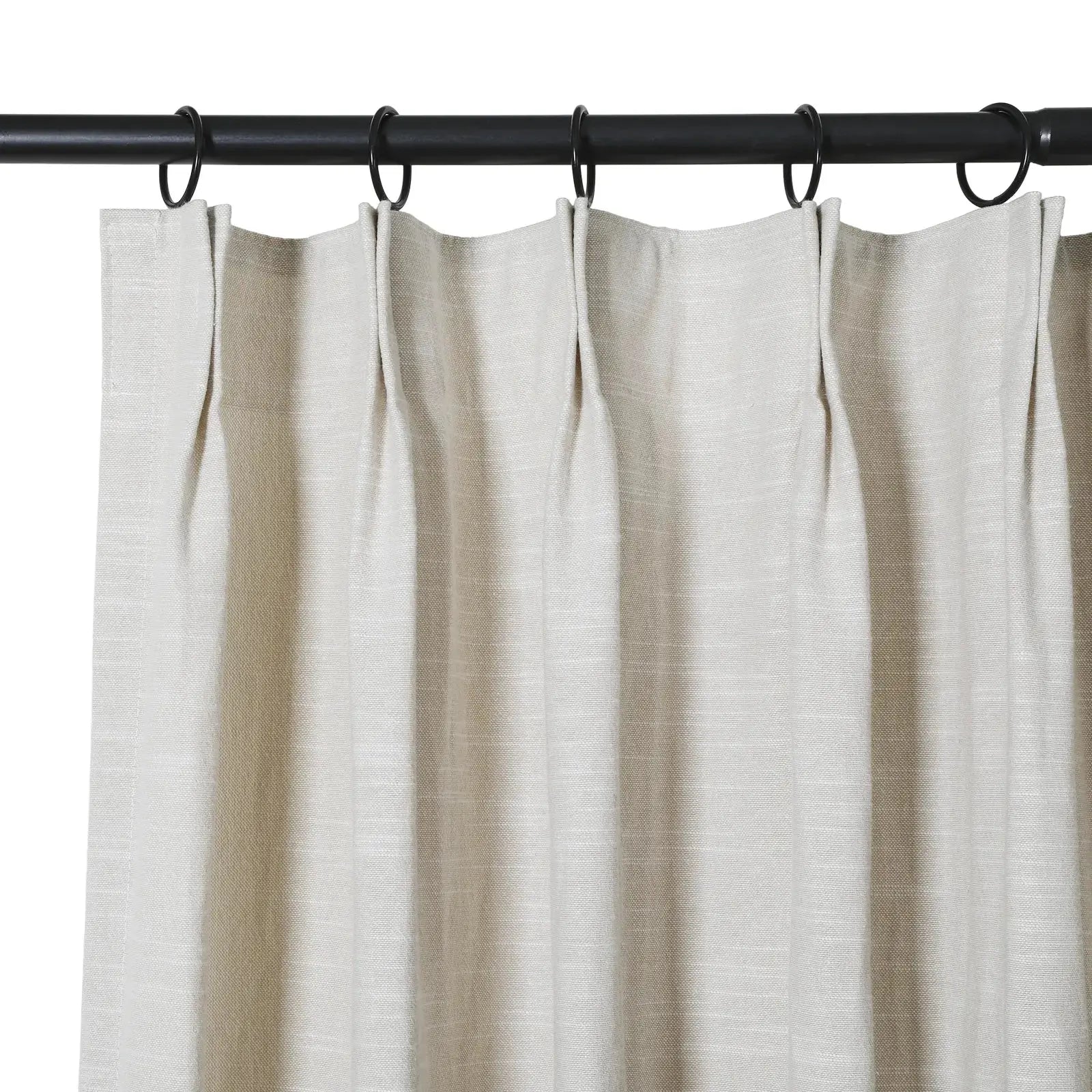 Luxury Linen Cotton Pleated Curtains - Blackout Drapes for Living Room & Bedroom - Elegant Home Decor Window Treatments