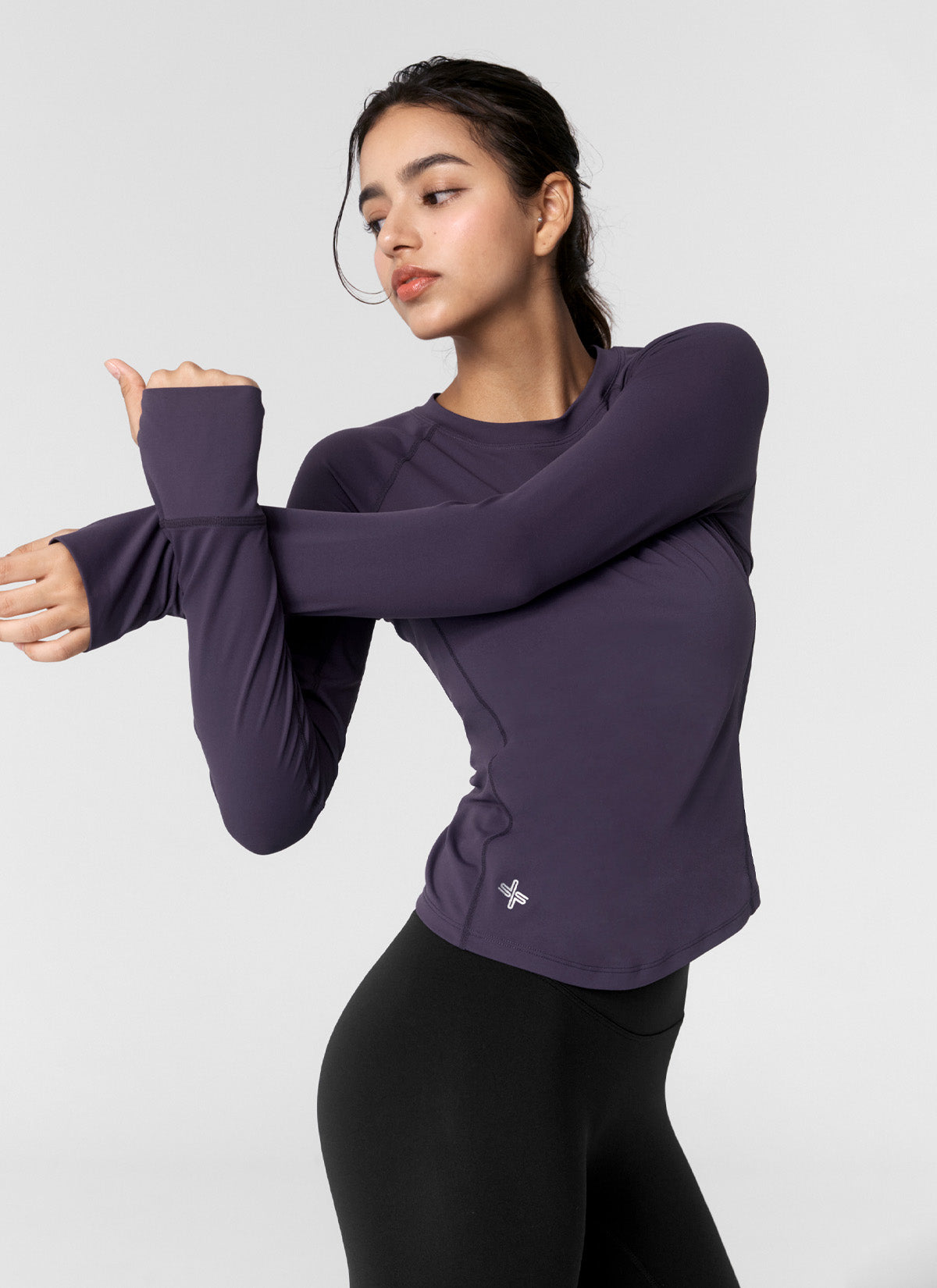 High Intensity Fingerhole Long Sleeve Workout Shirt - Gym, Yoga & Running Performance Top for Women & Men
