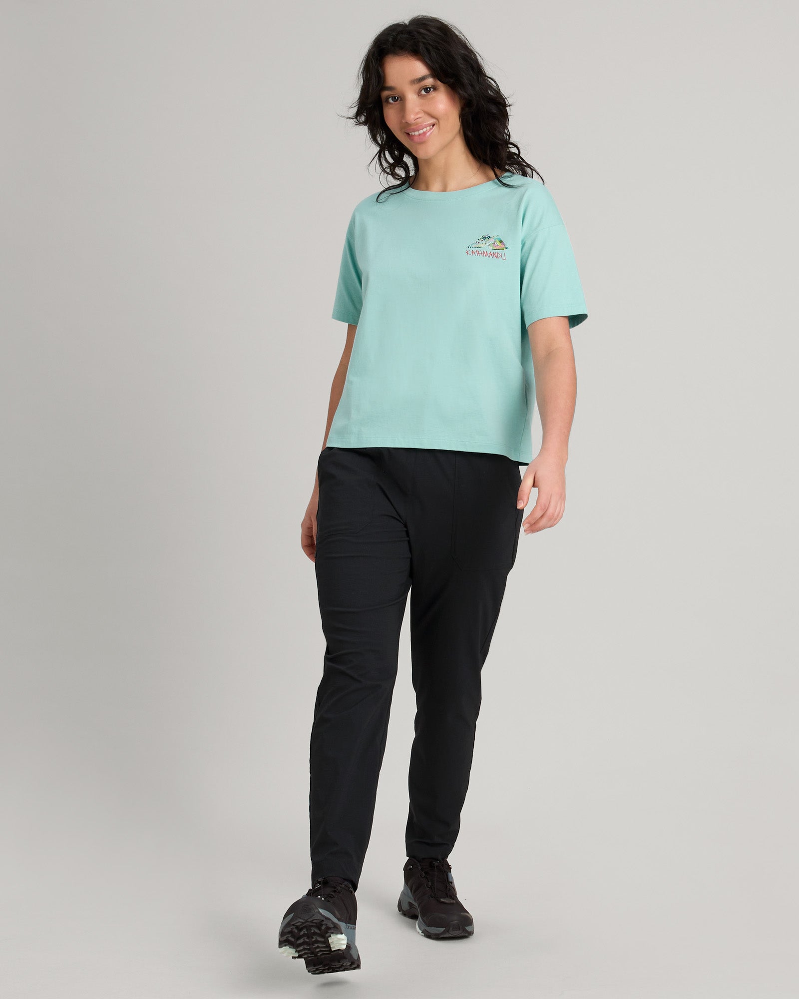 Jason Woodside Prism Women's Organic Cotton T-Shirt | Splash Print | Eco-Friendly Casual Tee for Summer Outfits & Beach Wear
