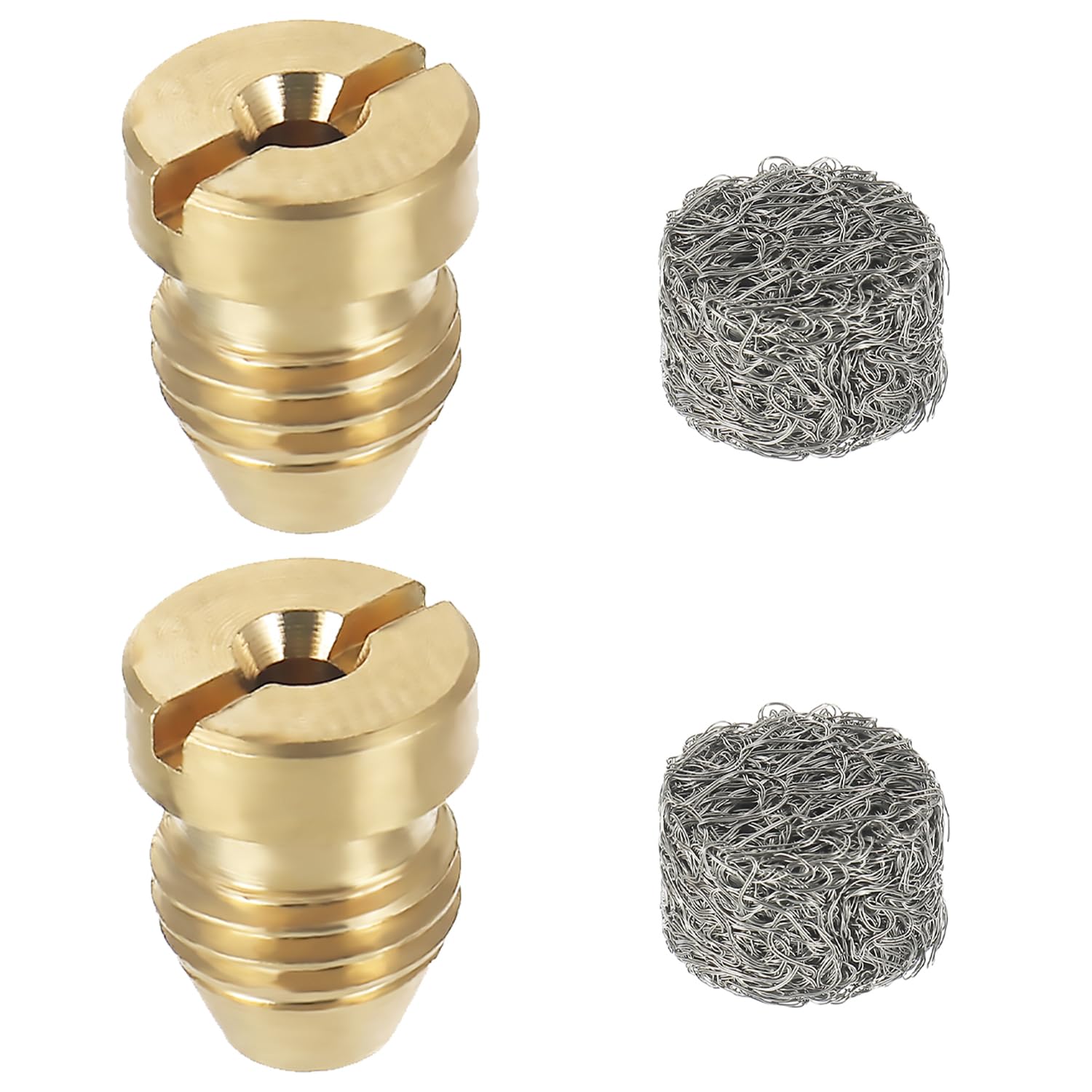 1.1mm Foam Cannon Orifice Nozzle & Foam Maker Kit - Compatible with Snow Foam Lance & Thread Nozzle Tips (2Pcs Nozzles + 2Pcs Foam Makers) for Car Washing, Detailing & Pressure Washer Foam Blaster
