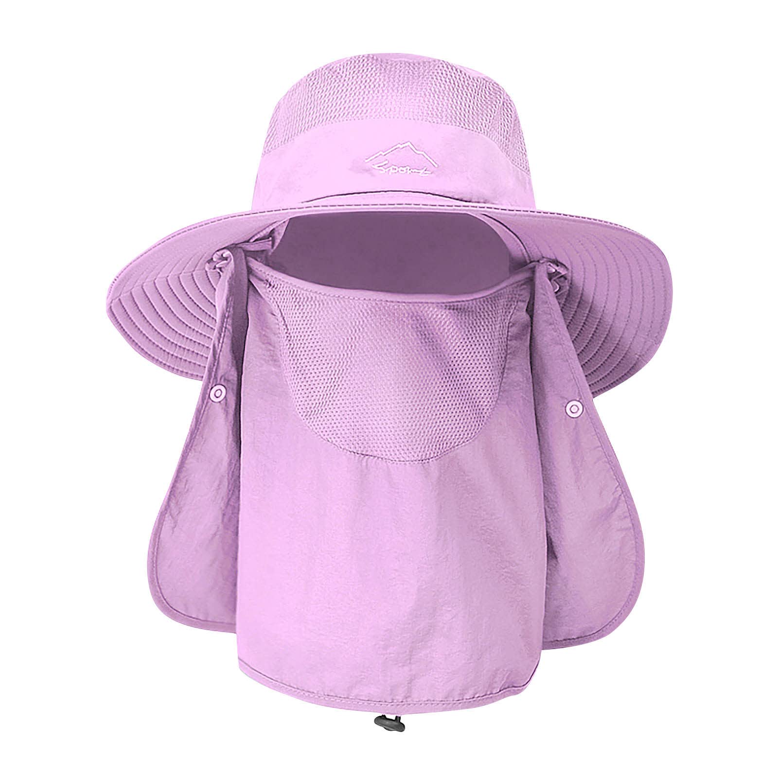 Women's UV Protection Wide Brim Mesh Bucket Hat - Summer Ponytail Sun Hat for Beach, Fishing, Gardening & Outdoor Activities | UPF 50+ Sun Protection & Breathable Design