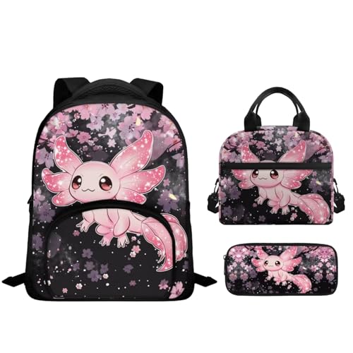 Cartoon Salamander Cherry Blossom