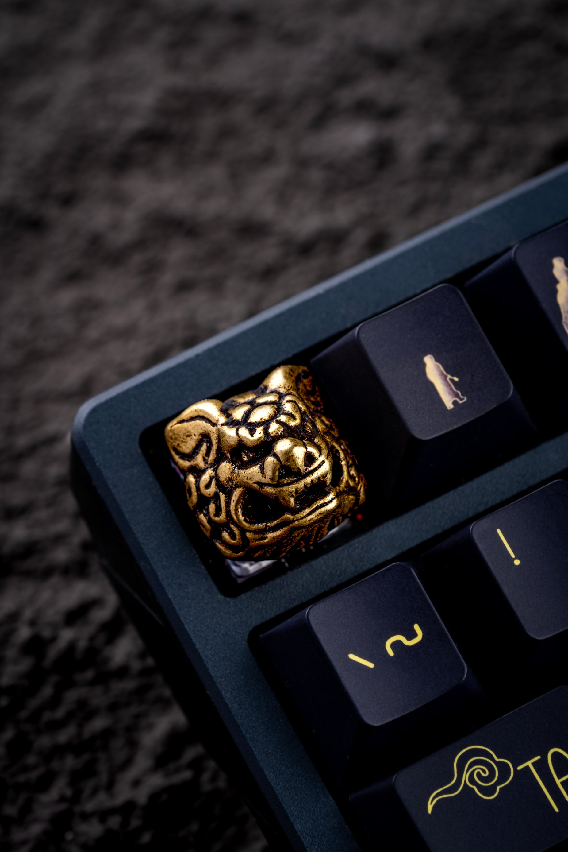 Custom Monster Hunter Keycap - Personalized Copper Keycap with Original Factory Height for Mechanical Keyboards | Perfect for Gaming, Typing & Collectors