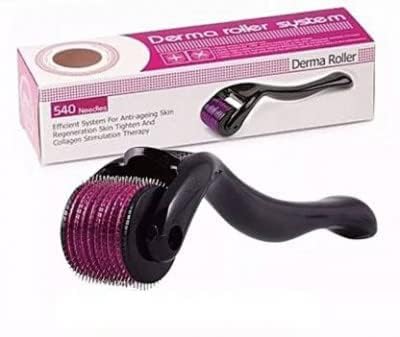 PARVY® Hair Growth Derma Roller with 540 Titanium Needles (0.5mm) - Repairs Damaged Hair, Reduces Hair Fall & Stimulates Follicles for Thicker Hair | Easy to Use at Home for Men & Women | Perfect for Hair Regrowth Treatment & Scalp Care