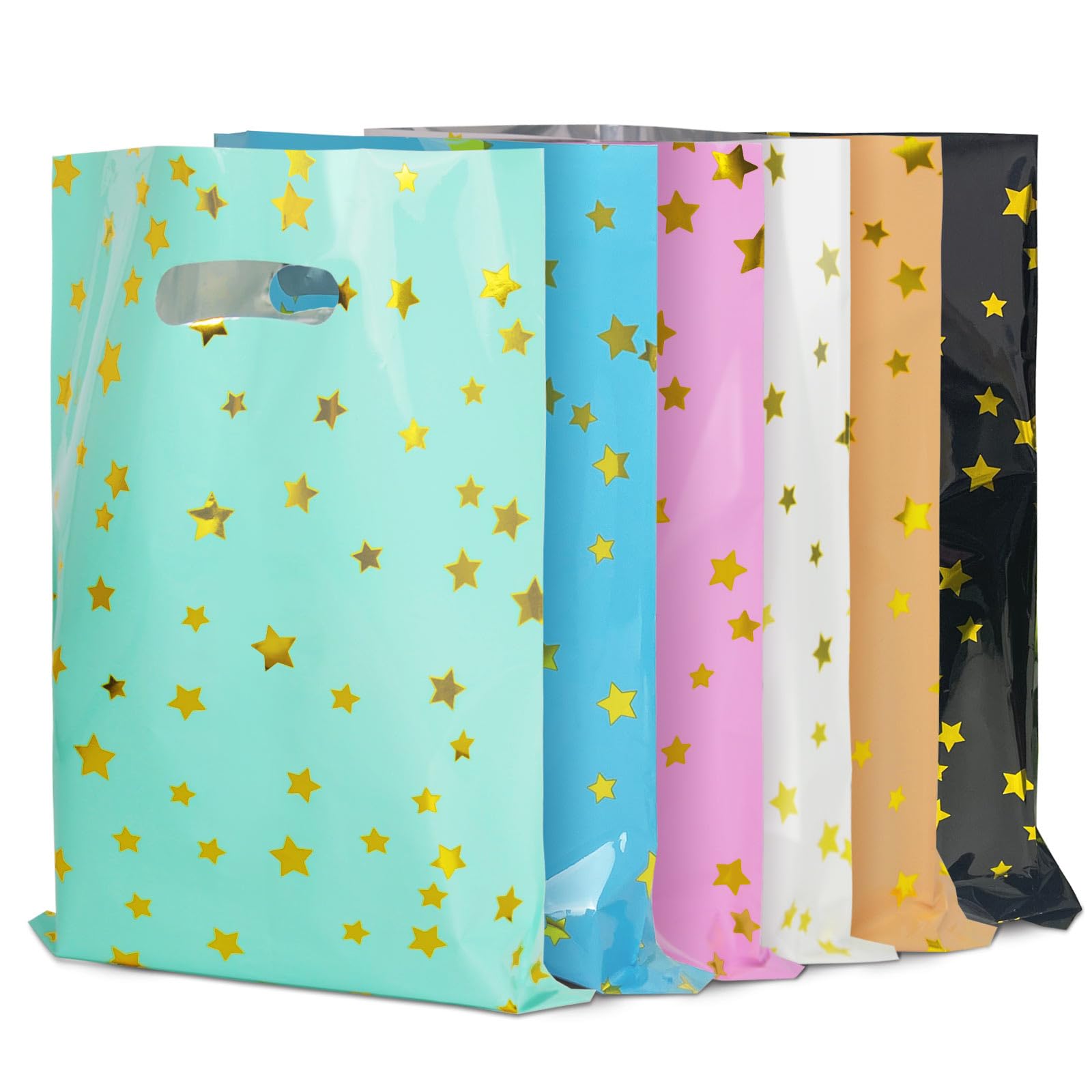 30PCS DaiUni Party Favor Bags - Colorful Kids Birthday Goodie Bags, Treat Bags for Halloween, Christmas, Baby Shower & School Events - Perfect for Candy, Toys & Small Gifts
