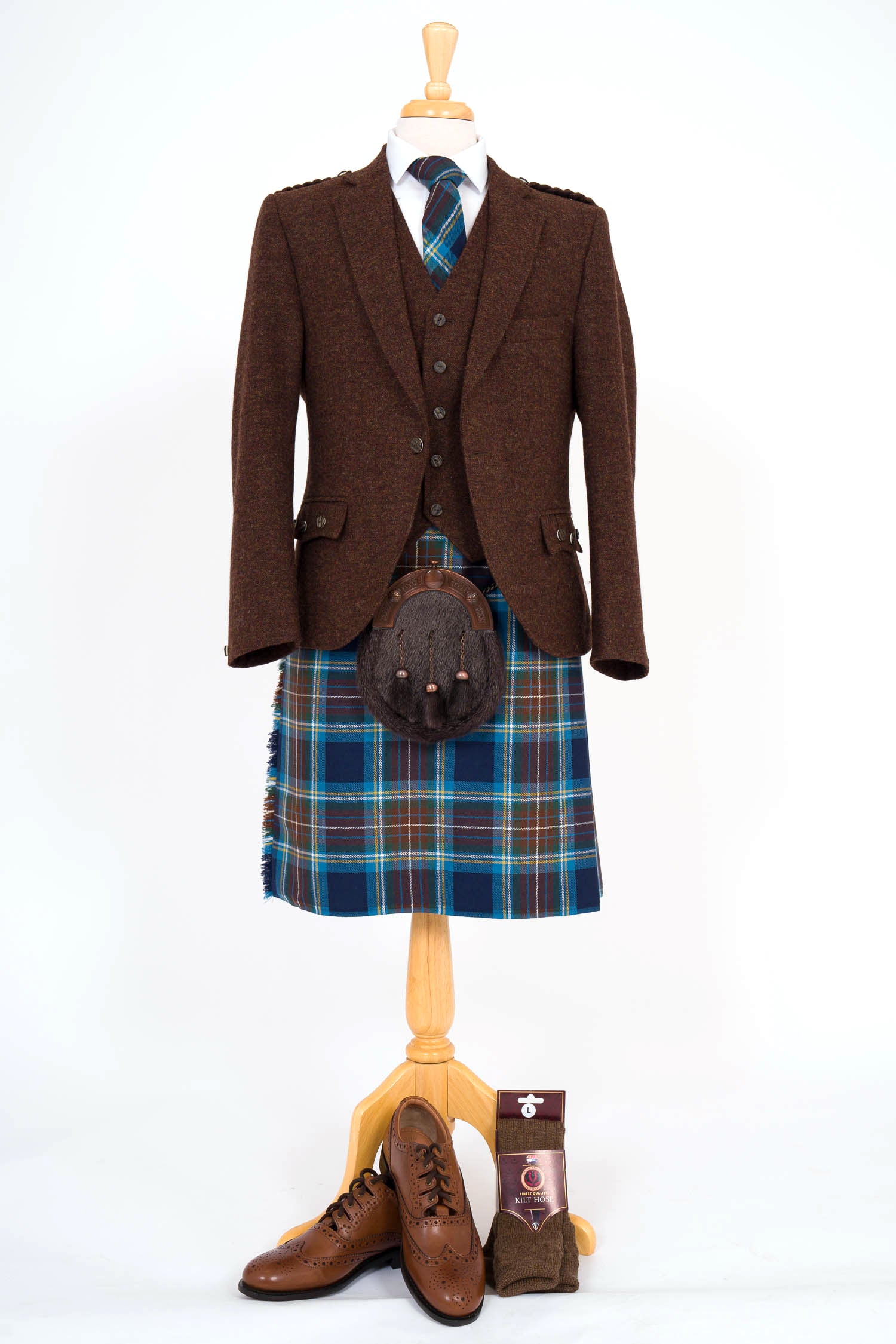 Stylish Brown Tweed Crail Outfit for Women - Vintage-Inspired Jacket & Skirt Set - Perfect for Fall Fashion, Office Wear & Special Occasions