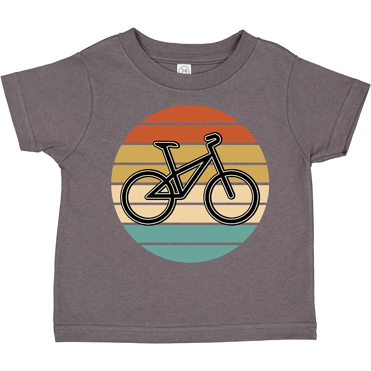 Inktastic Vintage Cyclist Sunset Toddler T-Shirt - Soft Cotton Kids Tee for Boys & Girls - Perfect for Bicycle Lovers, Outdoor Adventures & Casual Wear
