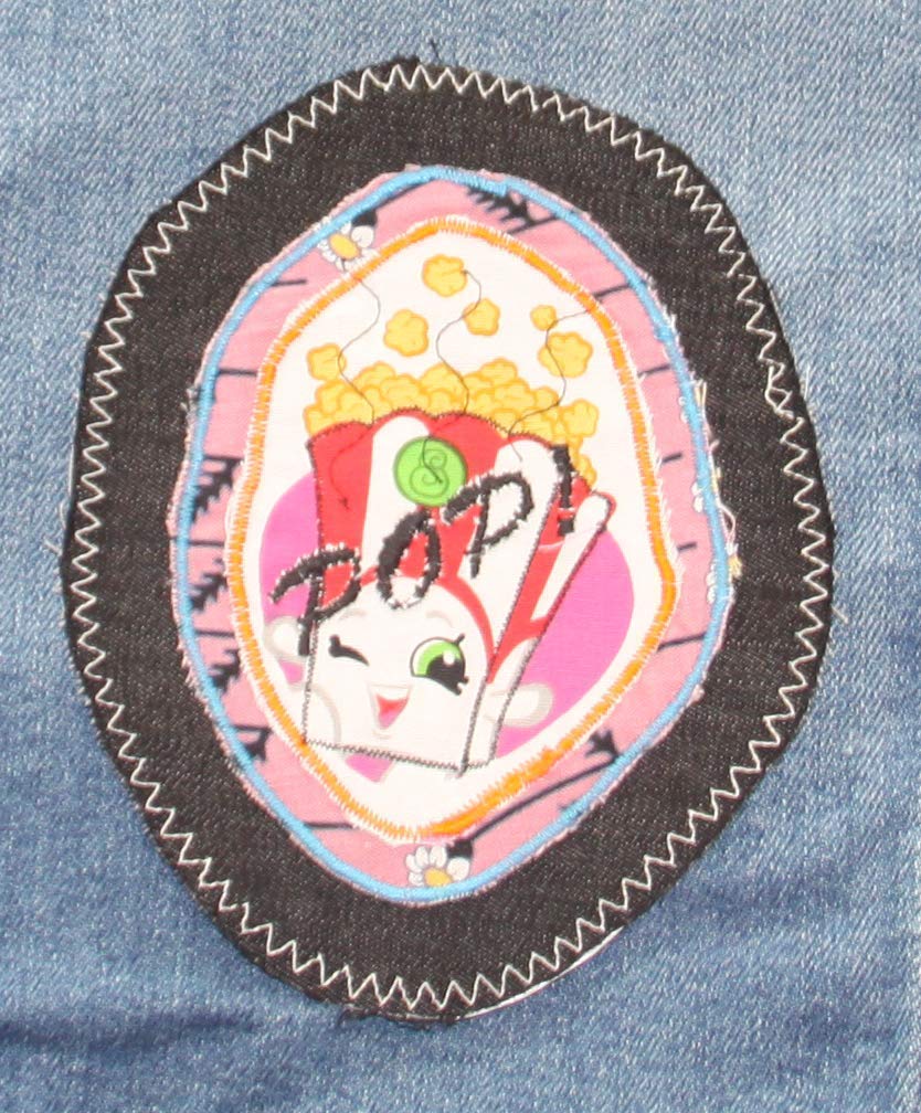 Popcorn Iron On Patch - Fun & Unique Applique for DIY Clothing & Accessories - Perfect for Jackets, Bags, Hats & Costume Design - Fast Shipping Today