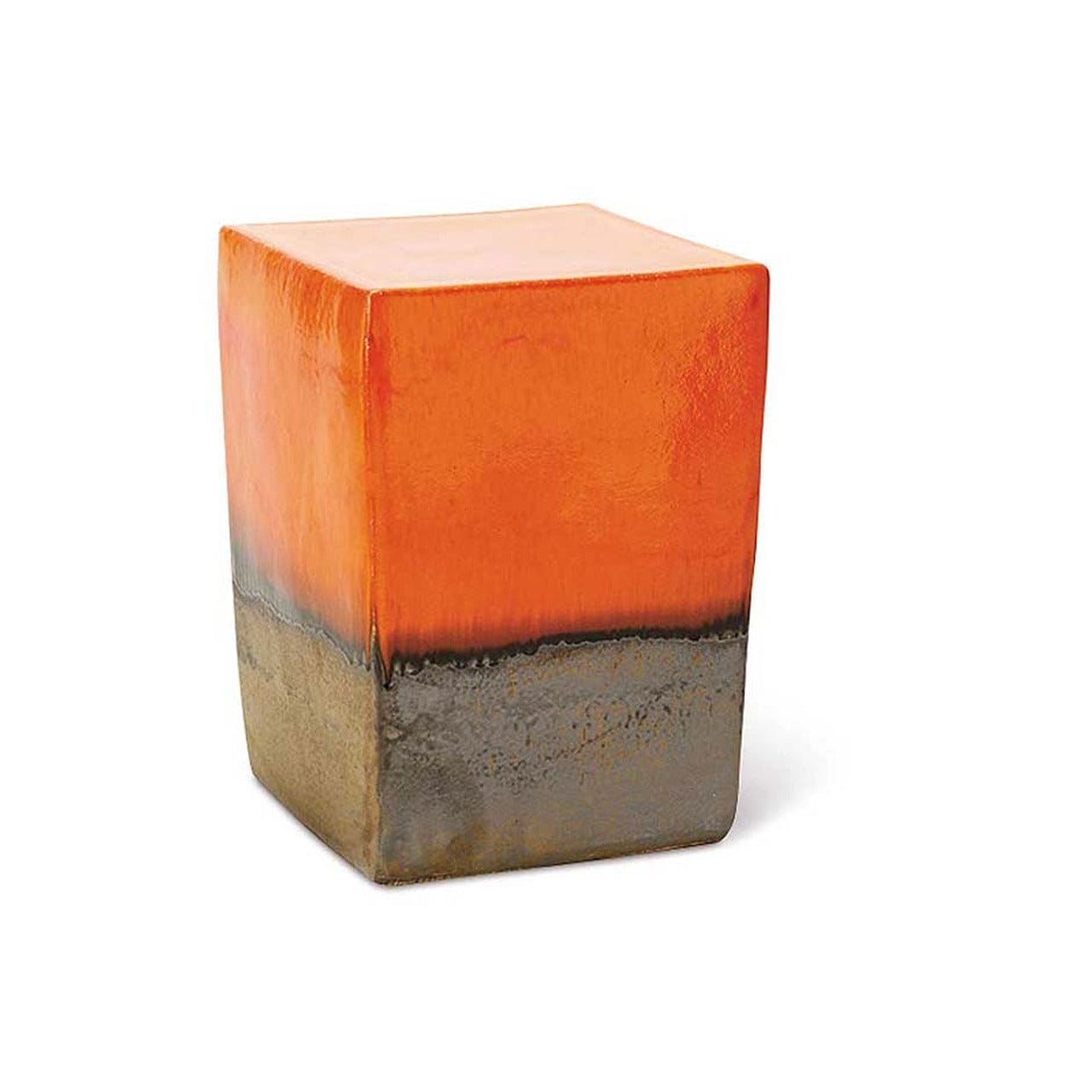 Premium Ceramic Square Cube Set of 2 - Handcrafted Dual Glaze Home Decor for Modern Living Rooms & Office Desks | Elegant Display Piece for Coffee Tables, Bookshelves, and Minimalist Interiors