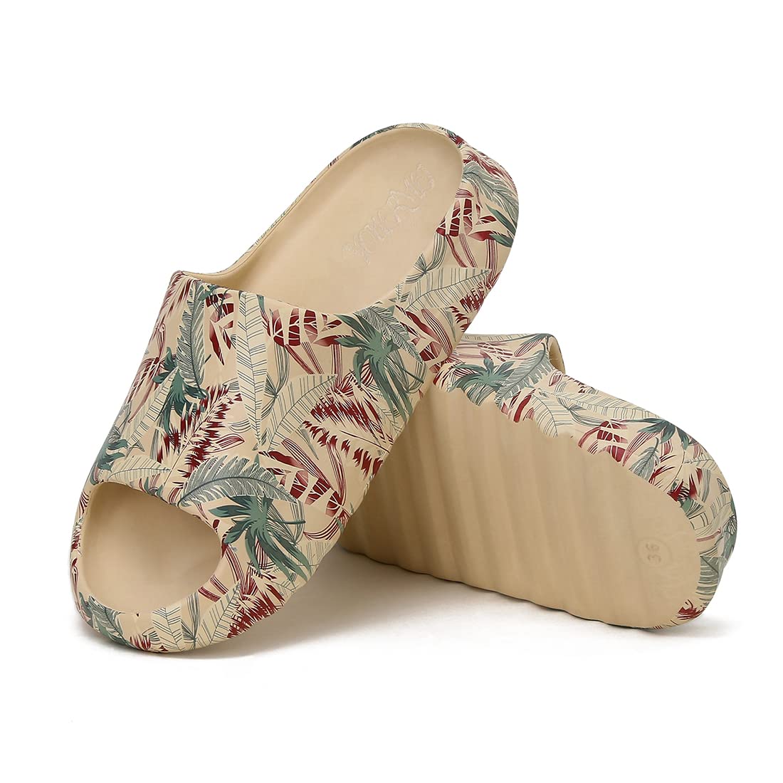 EVA Anti-Slip Cloud Slippers for Women & Men - Lightweight Platform Pillow Slides, Open Toe Shower Sandals for Spa, Indoor & Outdoor Use - Perfect for Home, Beach and Poolside Relaxation
