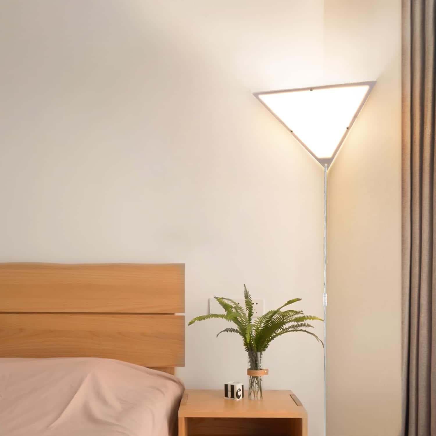 2 Pack Modern Plug-in Corner Lights with Switch - E26 Socket Wall Lamps for Living Room & Bedroom - Overhead Lighting Solution (Bulb Not Included) - Perfect for Reading Nooks, Hallways & Cozy Spaces