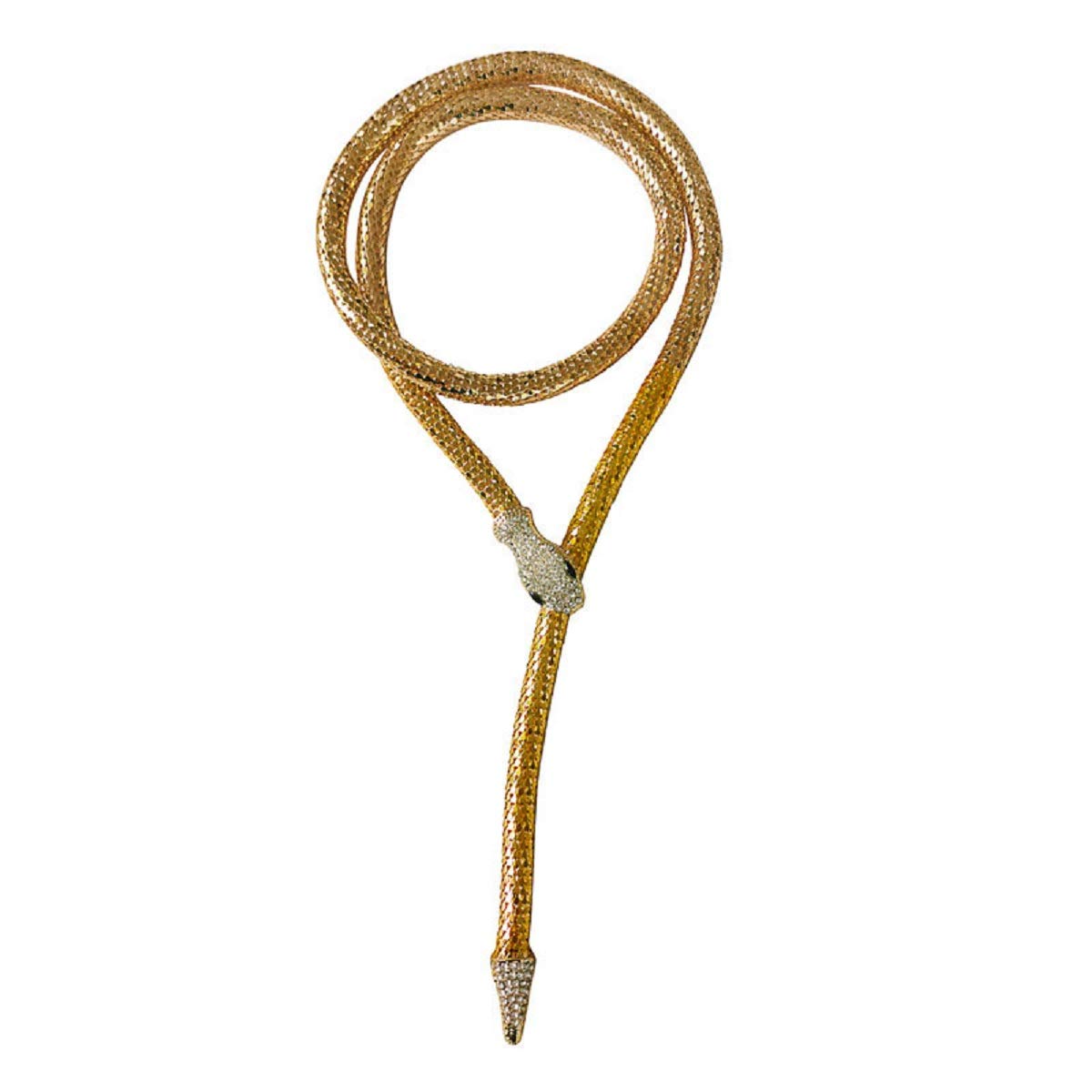 Snake Choker Necklace for Women - Halloween Costume Jewelry | Silver & Gold Retro Style for Parties