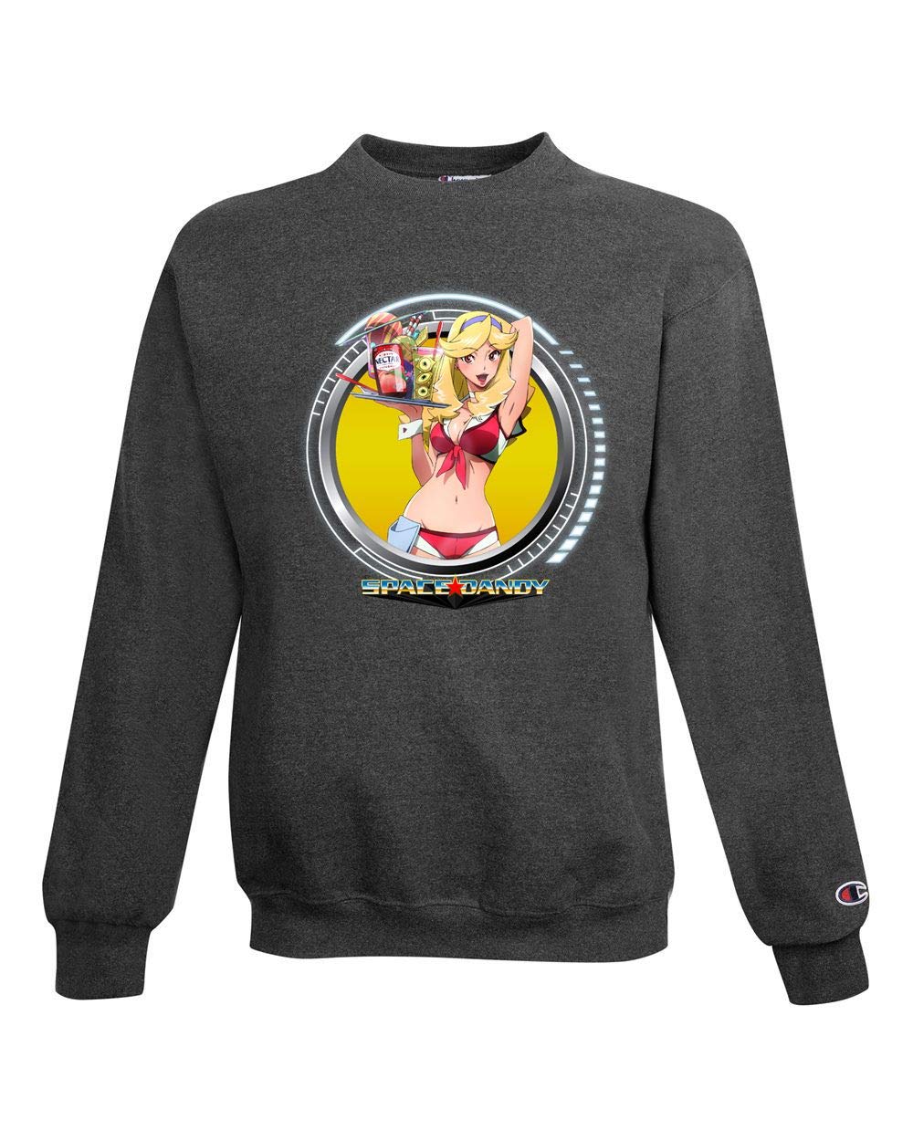 Space Dandy Anime Unisex Champion Crewneck Sweatshirt | Official Licensed Merch | Casual Streetwear for Anime Fans & Collectors | Perfect for Cosplay, Conventions & Everyday Wear